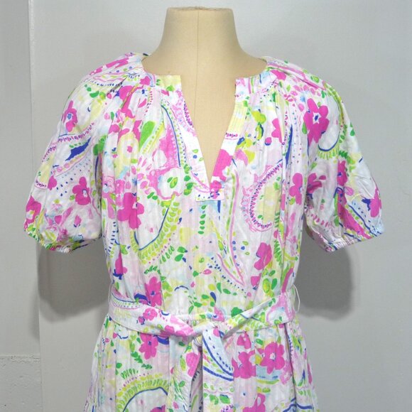 FLORAL PAISLEY DRESS SIZE 1X POCKETS CROWN AND IVY - Picture 8 of 15